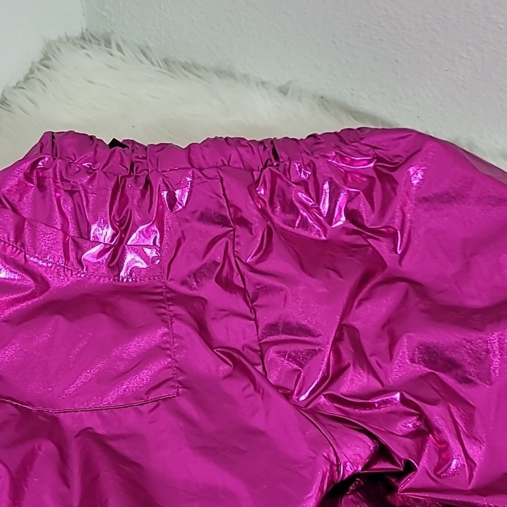1751 JOLLIE & JOE Metalic Foill Drawstring Cargpo Joggers NWT - Picture 8 of 8